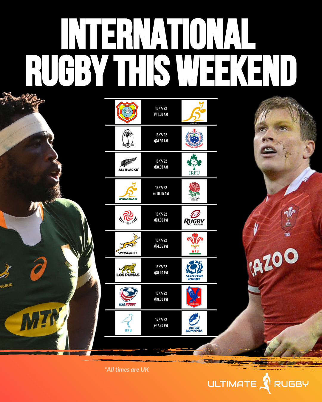 test rugby on this weekend -fiji samoa tonga australia england w