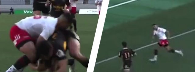 Watch: How to butcher a clear try scoring opportunity