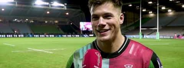 Huw Jones scores first try for Harlequins in late win over Castres