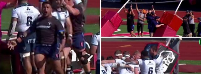 WATCH: Rugby New York's pack destroys the posts