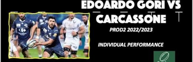 Edoardo Gori vs Carcassone | ProD2 2022-2023 | Individual Performance ...