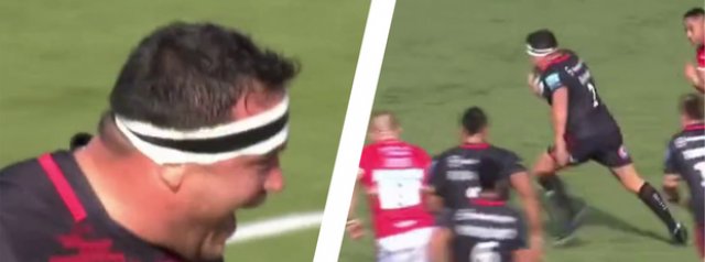 'George cutting the line of Brian O'Driscoll' - Saracens hooker sets up a brilliant try for Max Malins