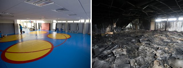 Part of Clermont Auvergne training center burns down.