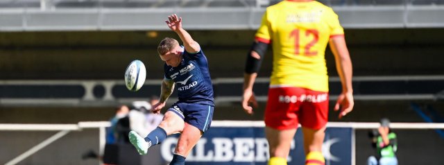 Watch Stuart Hogg kick a awesome drop goal