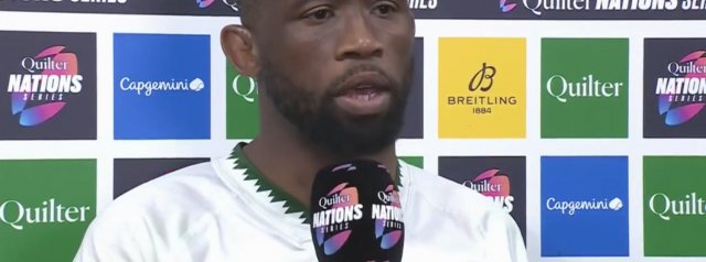 Siya Kolisi on his 100th appearance and the fight shown against France