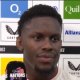 Maro Itoje reacts after England's victory over New Zealand