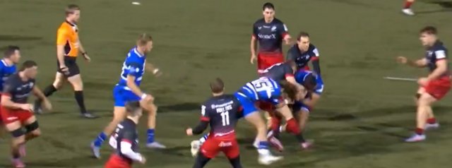 End-to-end try from Bath as they take the lead in the game