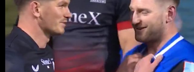 Faz and Finn share a moment