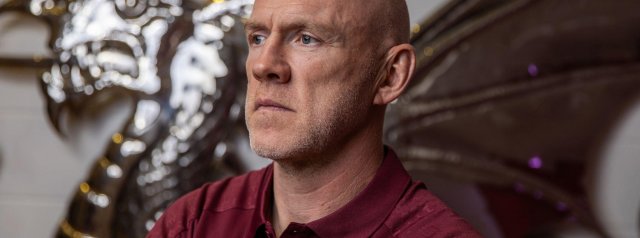 Wales's head coach Steve Tandy reacts to the draw for Men's Rugby World Cup 2027