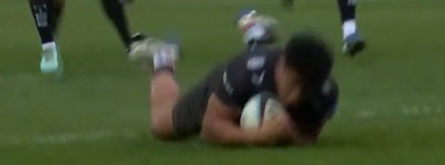 Greg Fisilau opens the scoring for Exeter