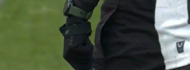 Mathew Carley's gloves become the talking point