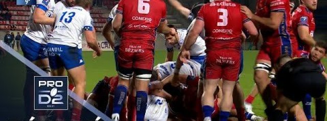 PRO D2 Saison 2025-2026 J17 - Re?sume? AS Be?ziers He?rault - Stade Aurillacois
