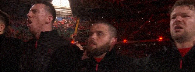 Watch Wales sing national anthem in full voice