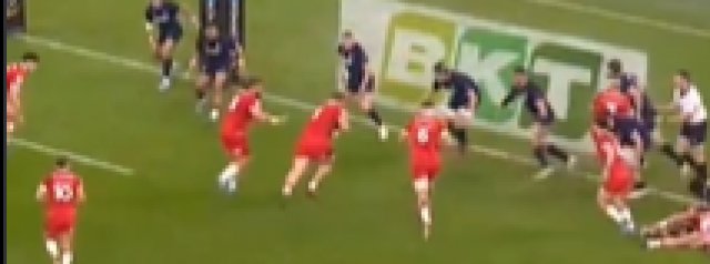 Rhys Carre powers over to score the opening try