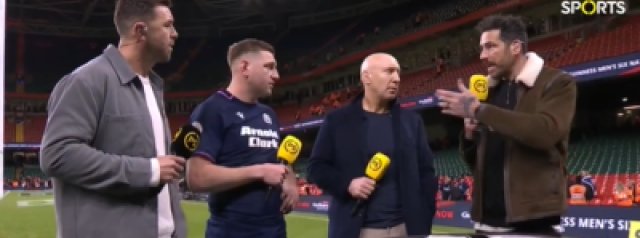 Finn Russell after Scotland's victory over Wales.