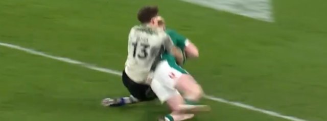 Osborne scores Ireland's bonus point try
