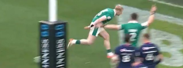 Watch as Ireland strike first