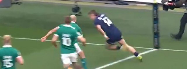 Watch as Darcy Graham responds for Scotland