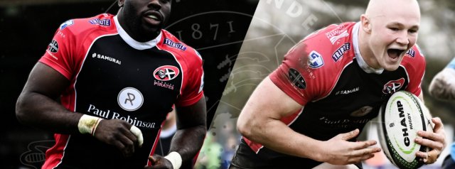 Duo to depart Ealing Trailfinders after loan period at Cornish Pirates.