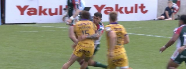 Izaia Perese sent off for head on head tackle