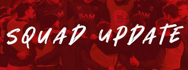 Ulster Squad Update ahead of Glasgow Warriors clash