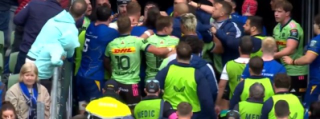Tempers flare at half time between Leinster and the Stormers