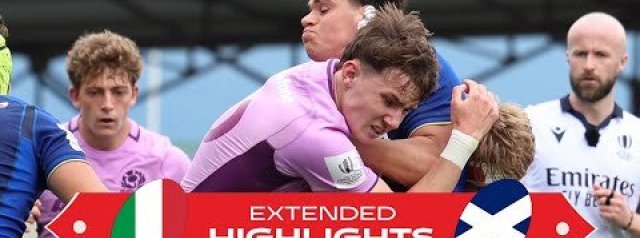 Italy v Scotland | World Rugby Junior Championship 2026 | Extended Highlights