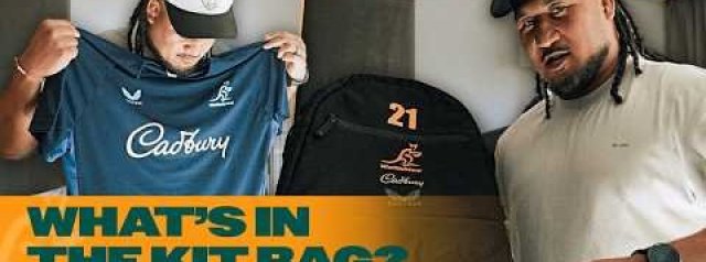 Wallabies Kit Bag Unboxing With Brandon Paenga-Amosa! | Wallabies