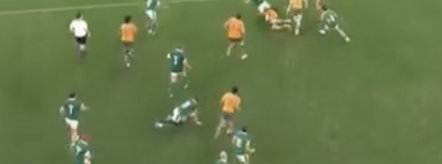 Controversial try on half time for Gibson-Park