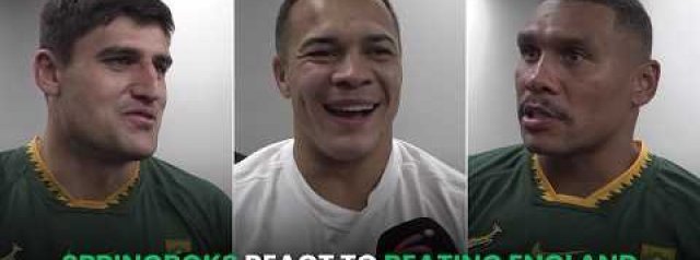 Kolbe, Willemse & de Villiers React To Springboks Beating England | What Goes On Tour
