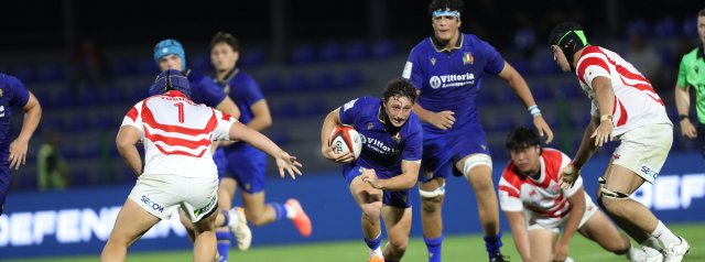 Italy U20 run in six tries to sink battling Japan