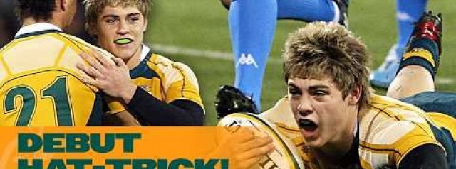 Hat-Trick On Debut! | James O'Connor Scores Three Tries On Wallabies Debut | Highlights