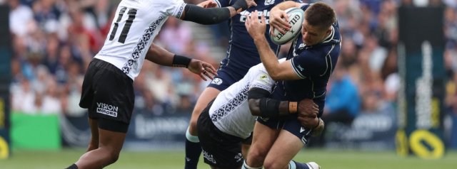 Fiji 17-33 Scotland: Scotland fight back to claim victory against Fiji
