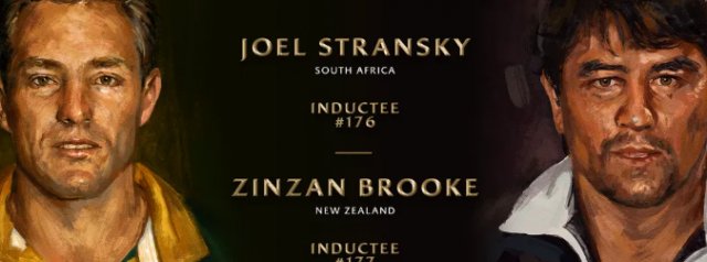 Joel Stransky and Zinzan Brooke unveiled as first inductees to World Rugby Hall of Fame in 2026