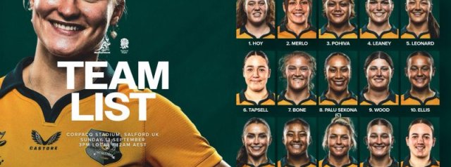 NSW Waratahs winger Amelia Whitaker has been named to start on her Wallaroos debut against world champions England in Manchester on Sunday