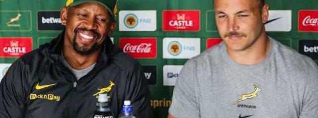 Mzwandile Stick and Andre Esterhuizen | Springbok Press Conference | 26 September 2026
