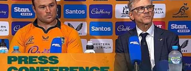 Les Kiss & Harry Wilson Post-Match Press Conference | Wallabies v Springboks | 2026