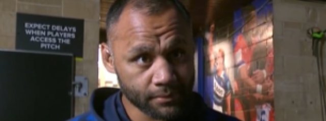 Billy Vunipola pays his respects to Hyron Andrews before sharing his thoughts ahead of kick-off.